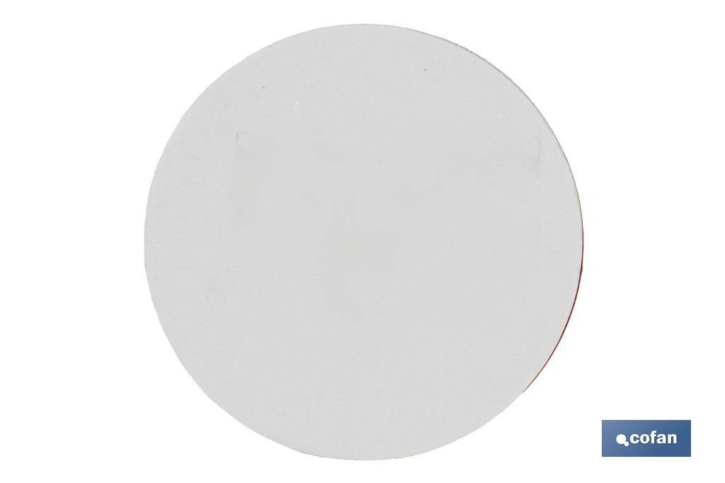 Catadióptricos redondos con adhesivo para fijar en vehículos | 3 Colores: rojo, ámbar y blanco | Diámetro: 55 mm - Cofan