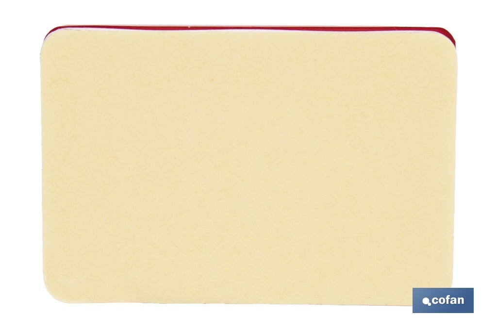 Adhesive rectangular reflector | Approved product | Available in 3 different colours | Size: 56 x 39 mm - Cofan