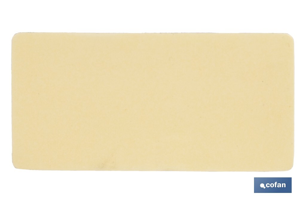 Adhesive rectangular reflector | Approved product | Available in 3 different colours | Size: 71 x 35 mm - Cofan