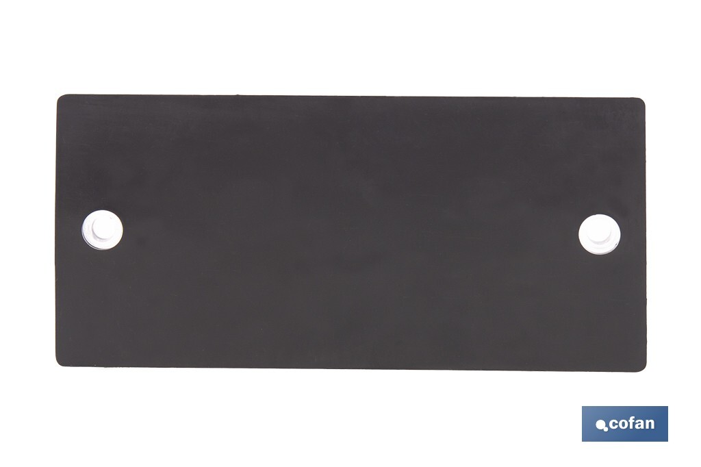 Rectangular reflector with holes | Screws not included | Approved product | Available in 3 different colours | Size: 106 x 50 mm - Cofan