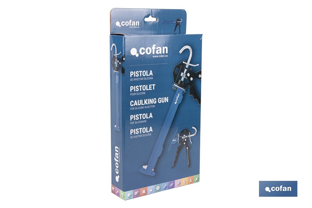 Pistolet à silicone professionnel | Pistolet pour scellant en aluminium | Pour cartouches de 310 ml - Cofan