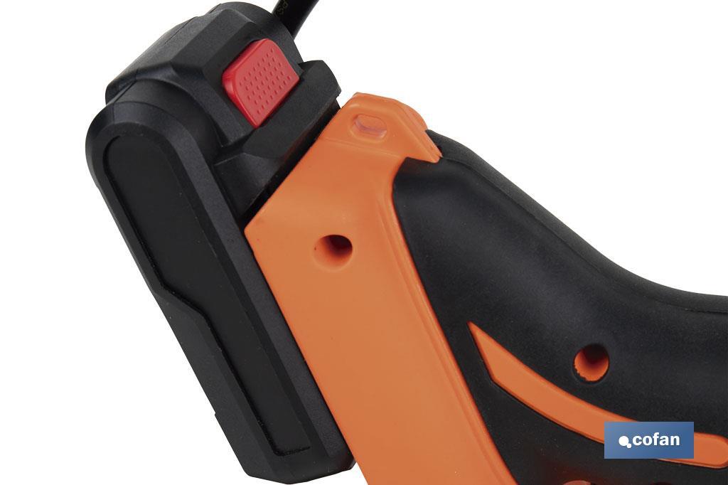 Pistola engrasadora a batería | Batería Li-ion 21 V 2 Ah | Presión máxima: 690 bar | Adecuada para cartuchos de 400 ml - Cofan