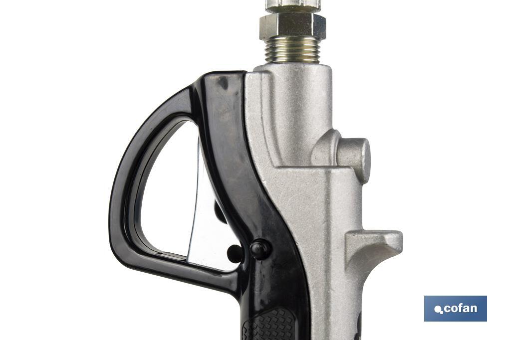 Straight oil control gun | Flexible Hose | Straight non-drip nozzle | High accuracy gun - Cofan