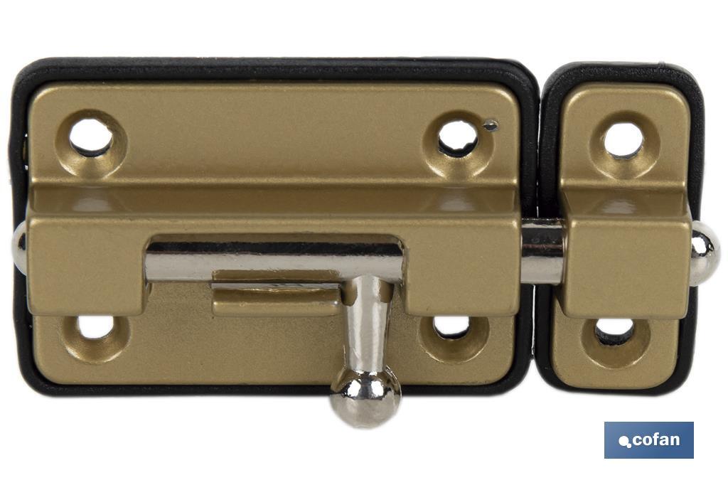 Door Bolt with Plastic Plate | Bolt Locks Available in several colours | Different sizes - Cofan