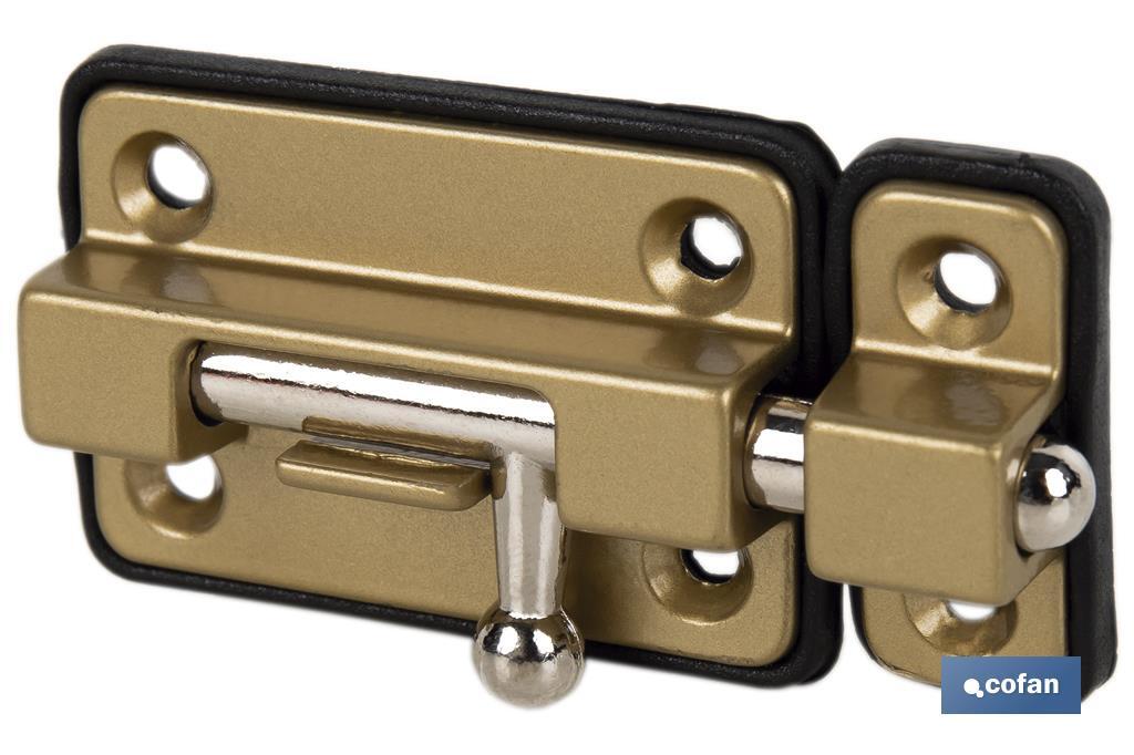 Door Bolt with Plastic Plate | Bolt Locks Available in several colours | Different sizes - Cofan