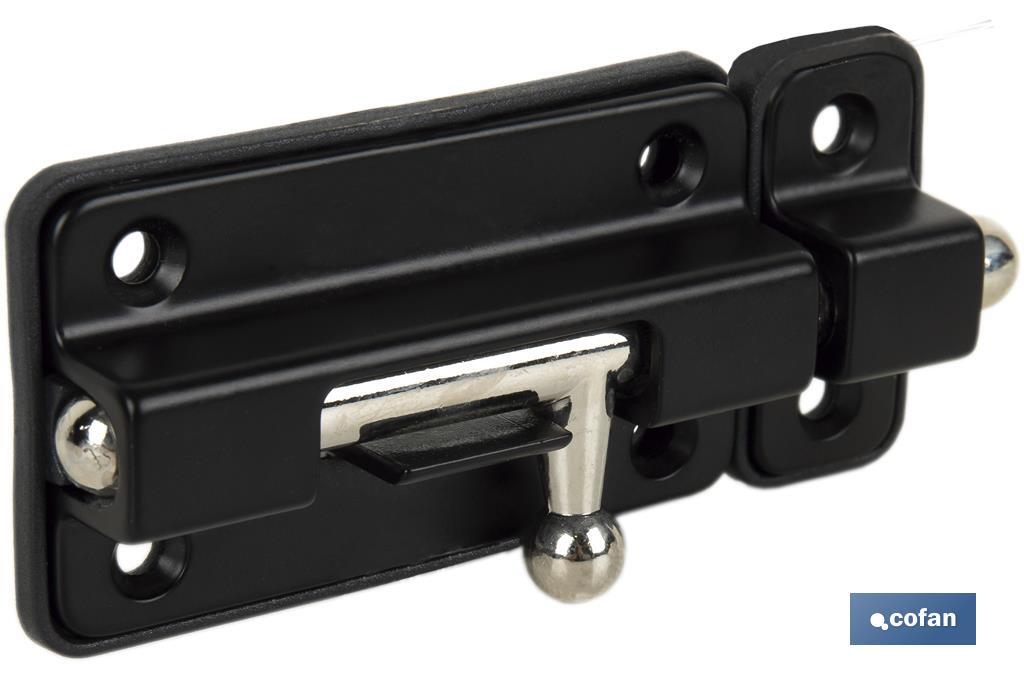 Door Bolt with Plastic Plate | Bolt Locks Available in several colours | Different sizes - Cofan