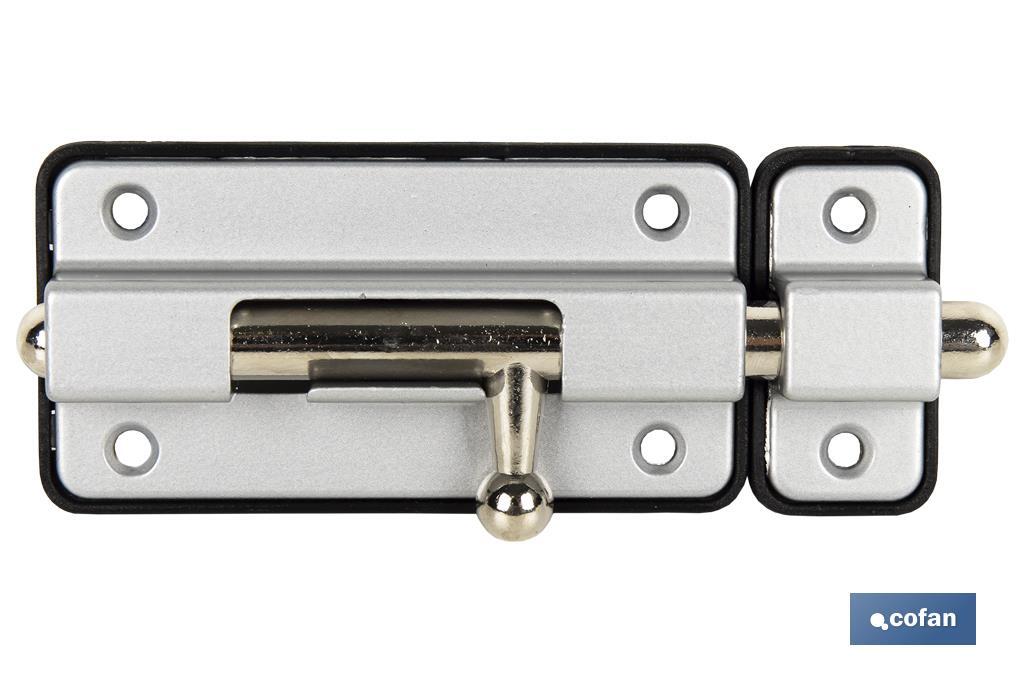 Door Bolt with Plastic Plate | Bolt Locks Available in several colours | Different sizes - Cofan