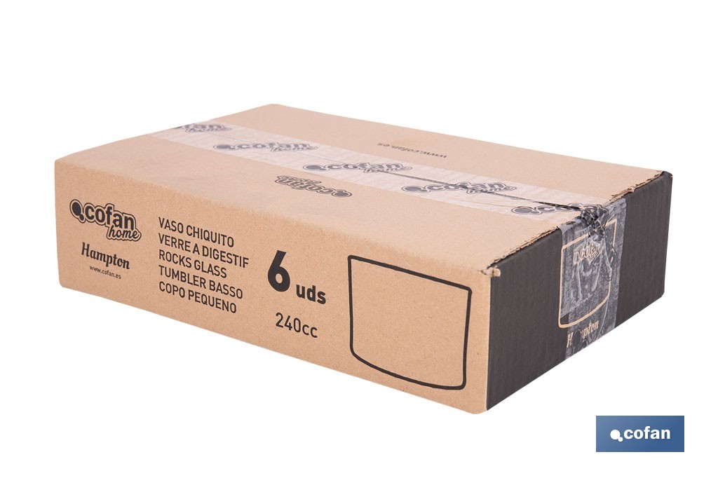 Vaso de Licor Hampton 24 cl - Cofan