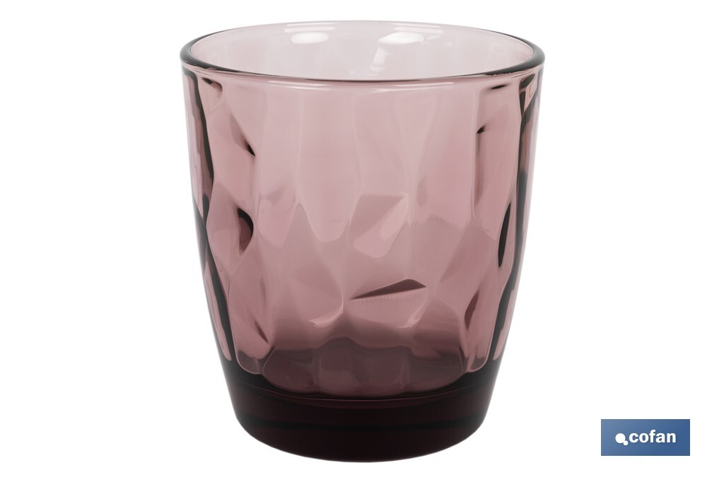Pack of 6 tumbler glasses | Jade Model | Available in different capacities | Different colours - Cofan