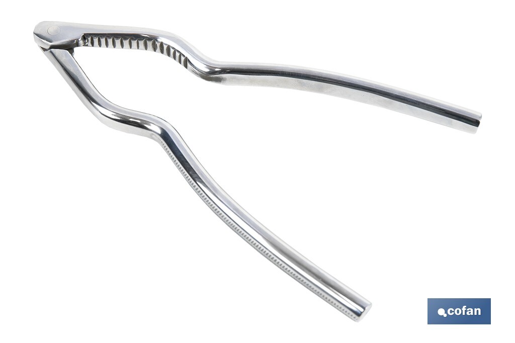 Cascanueces de acero inoxidable | Adecuado para frutos secos | Material: Acero inoxidable AISI 420 | Longitud: 18 cm - Cofan