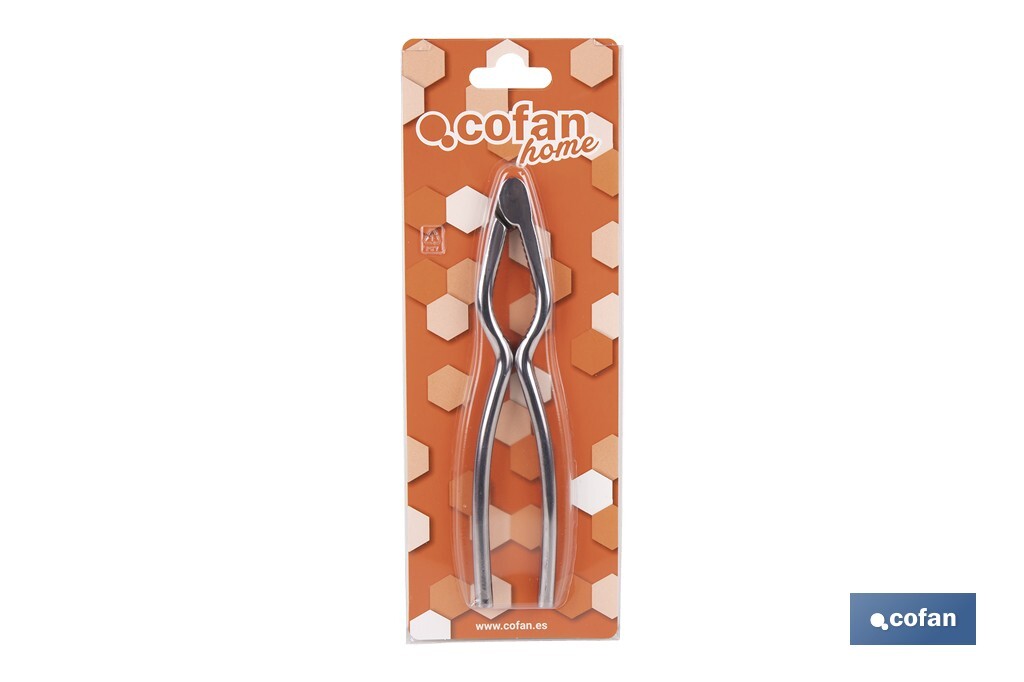 Cascanueces de acero inoxidable | Adecuado para frutos secos | Material: Acero inoxidable AISI 420 | Longitud: 18 cm - Cofan
