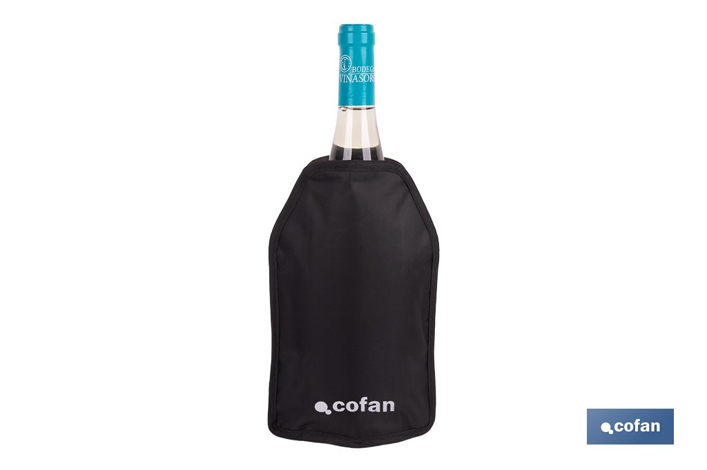 Funda enfriadora para botellas de vino y cava | Gel refrigerante integrado | Tamaño universal - Cofan