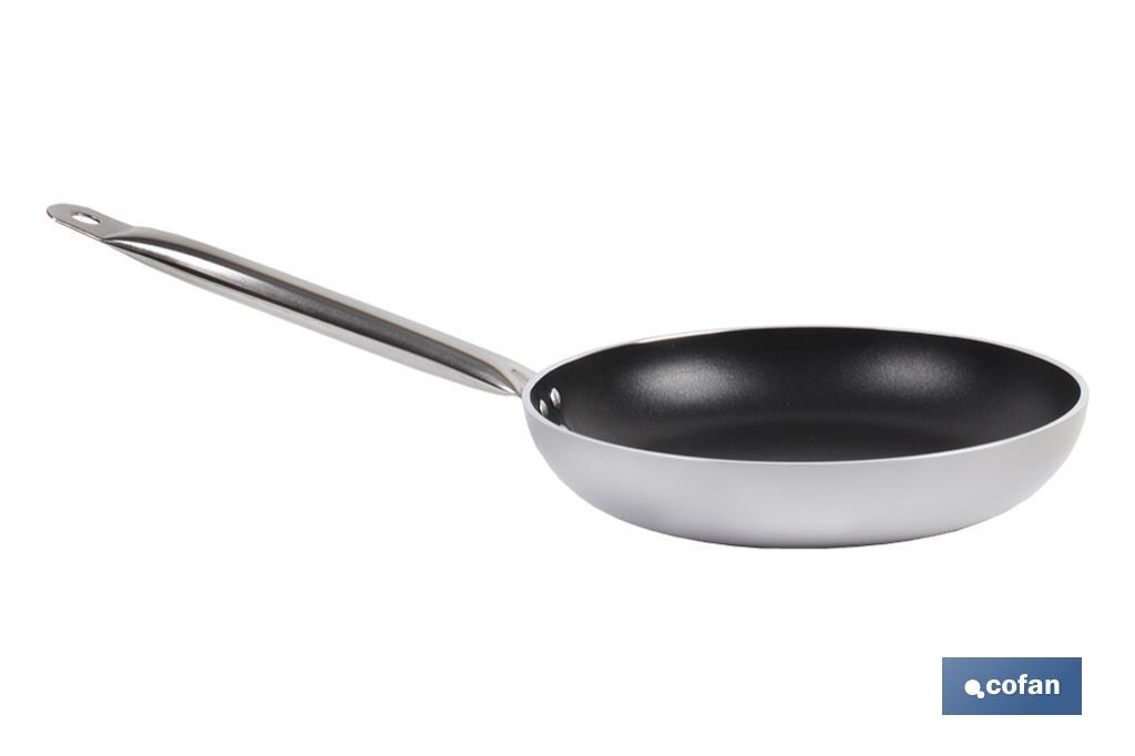 Sartén Profesional "Mod. Saucier" de aluminio con mango inox. - Cofan