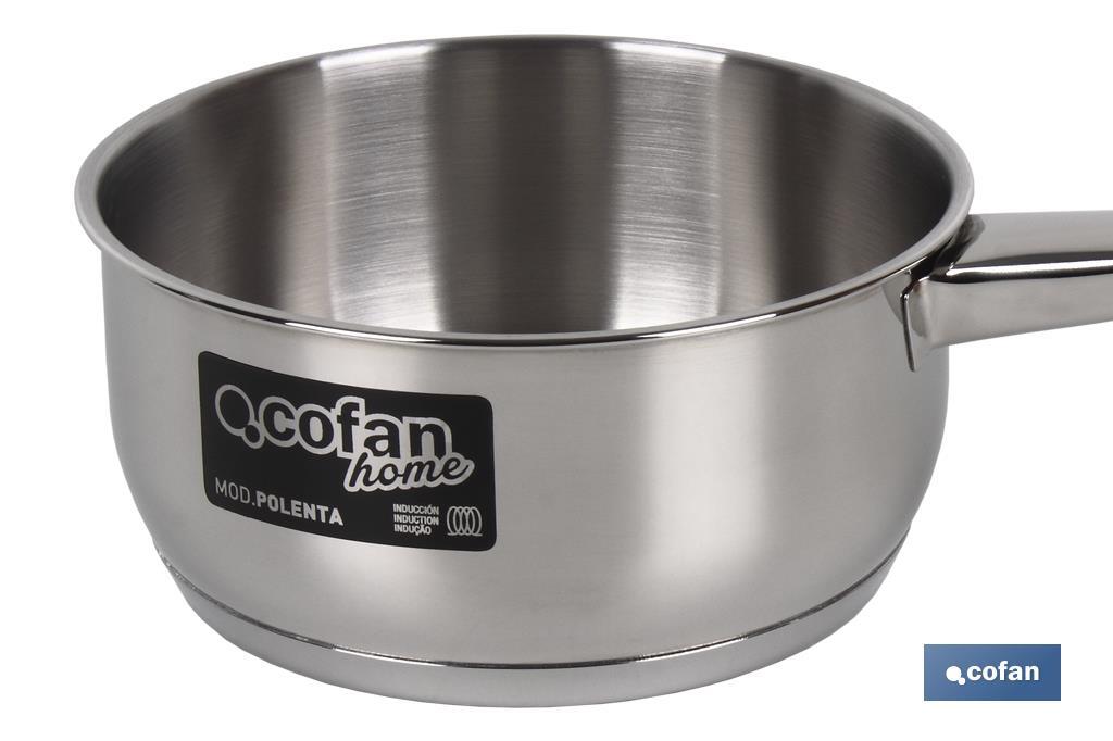 Caçarola de aço inox | Caçarola durável, resistente à oxidação e brilhante | Panela de indução Ø20 cm - Cofan