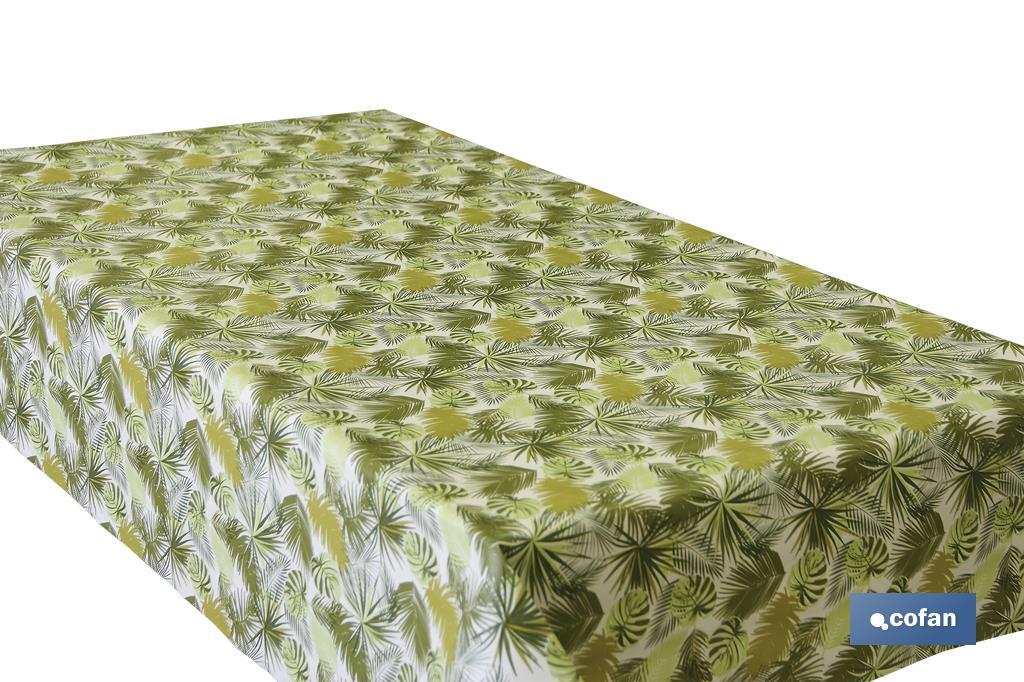 Oilcloth roll with palm tree print Cofan
