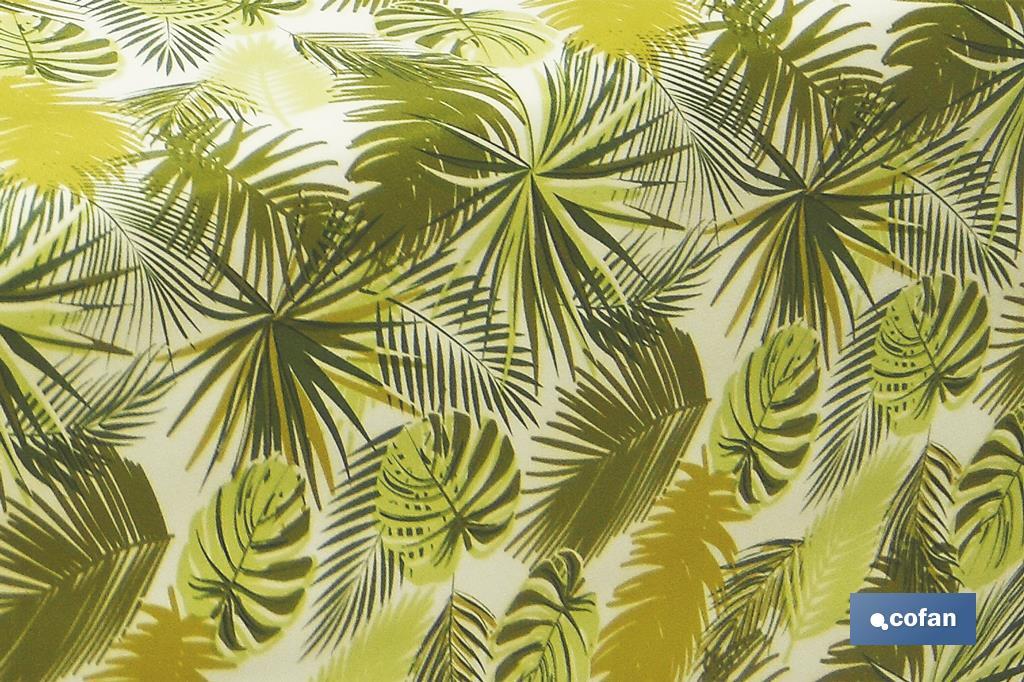 Oilcloth roll with palm tree print - Cofan