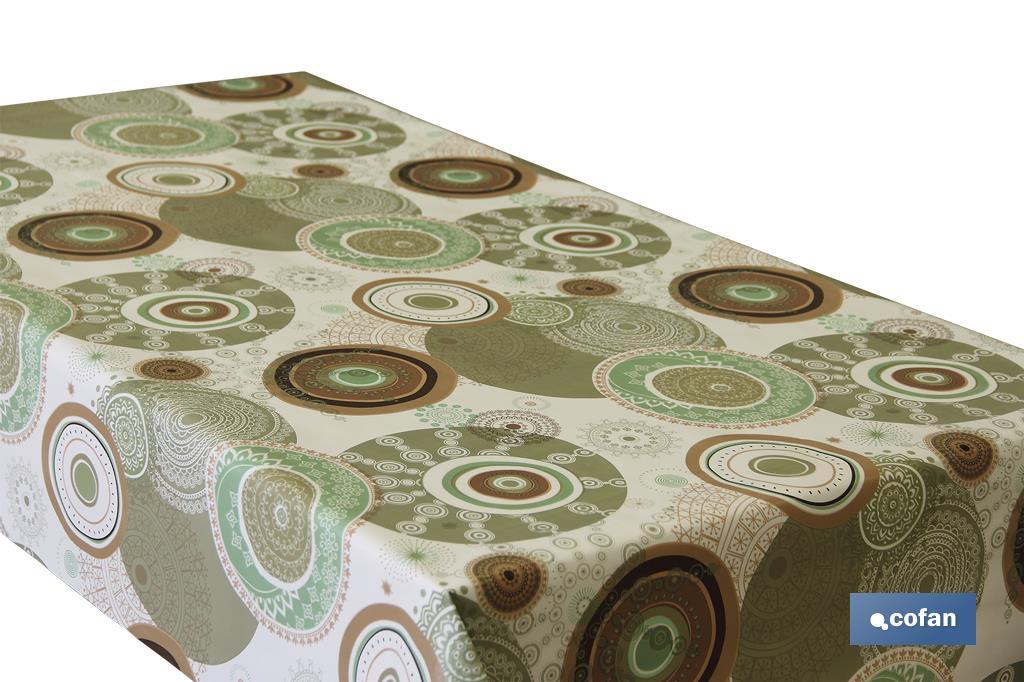 Rolo de toalha de mesa plástica com estampado de mandala - Cofan