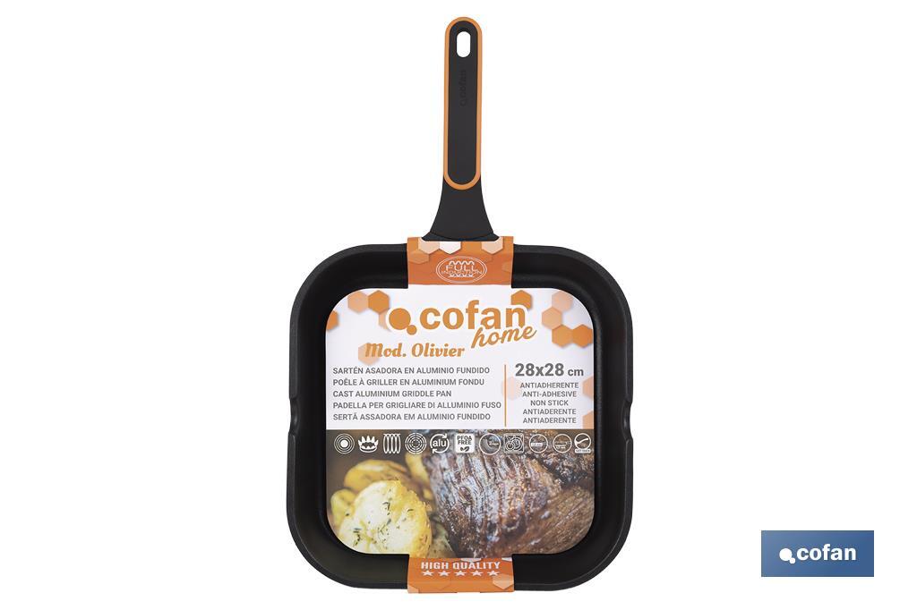 Full induction skillet pan | Die-cast aluminium | Size: Ø28 x 28cm - Cofan