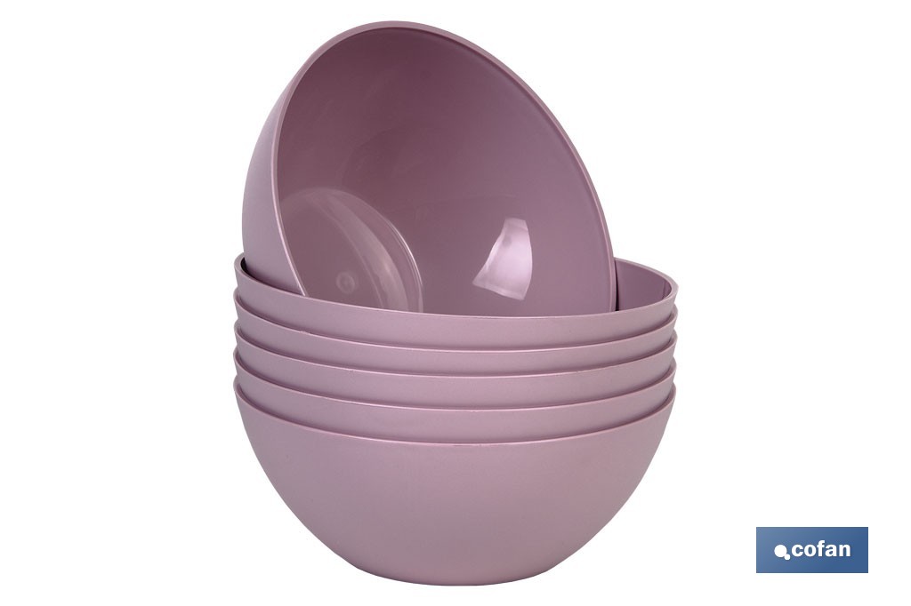 Bol Modelo Albahaca | Fabricado em polipropileno | Tigela de plástico | Várias Cores | Multiusos - Cofan