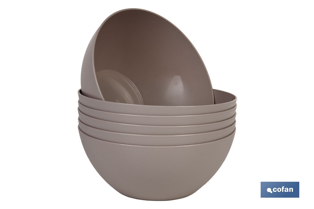 Bol Modelo Albahaca | Fabricado em polipropileno | Tigela de plástico | Várias Cores | Multiusos - Cofan