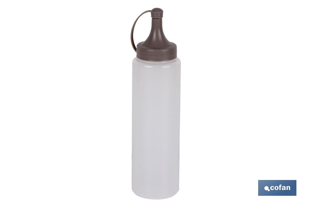 Squeeze bottle | Albahaca Model | Sauce & oil bottle | Plastic squeeze bottle | Stone colour - Cofan