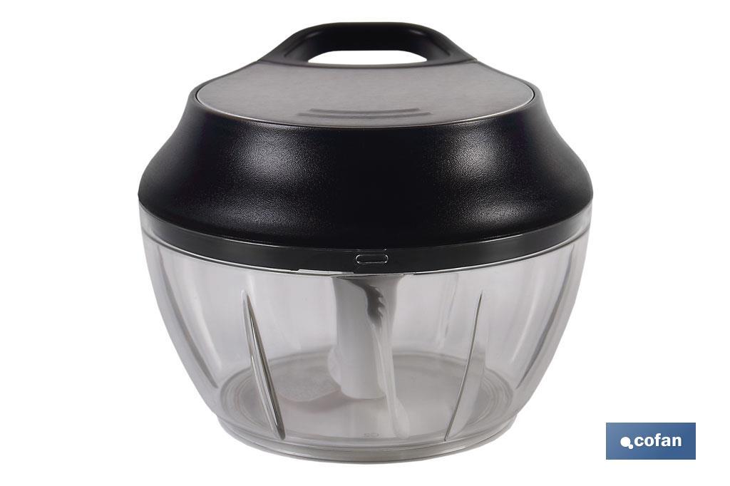 Manual food chopper | Fresh-keeping lid and mixer included | 500ml capacity | ABS, polypropylene and stainless Steel - Cofan