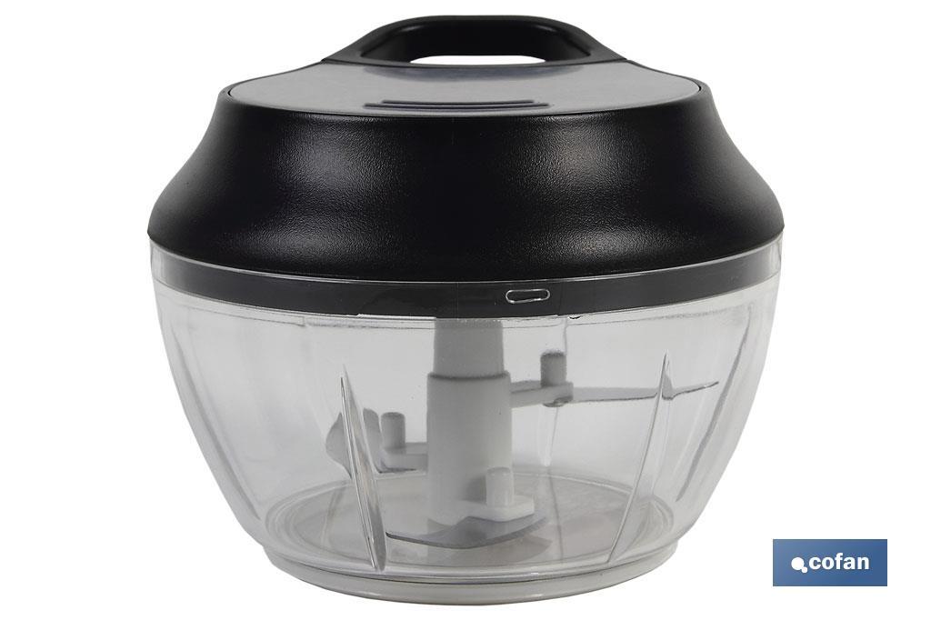 Manual food chopper | Fresh-keeping lid and mixer included | 500ml capacity | ABS, polypropylene and stainless Steel - Cofan