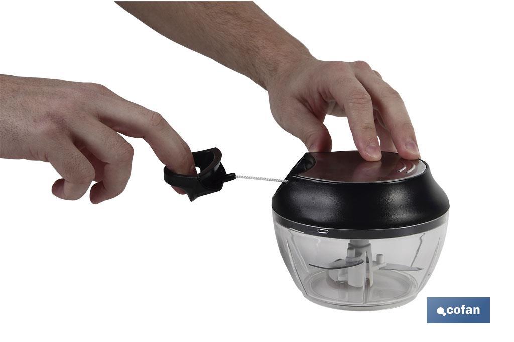 Manual food chopper | Fresh-keeping lid and mixer included | 500ml capacity | ABS, polypropylene and stainless Steel - Cofan