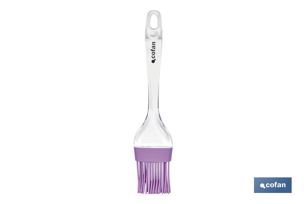 Cooking Brush | Silicone with clear nylon handle | 22.5cm in length | Vergini Model - Cofan