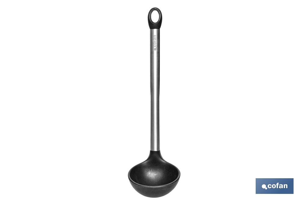 Set de 6 utensilios negros para cocina de la gama Neige - Cofan