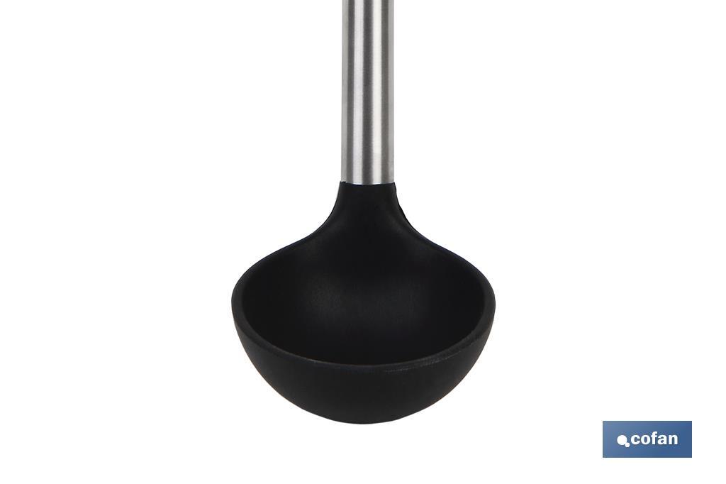 Soup ladle, Neige Model | Silicone with stainless steel handle | Size: 32cm | Resistance up to 220°C - Cofan