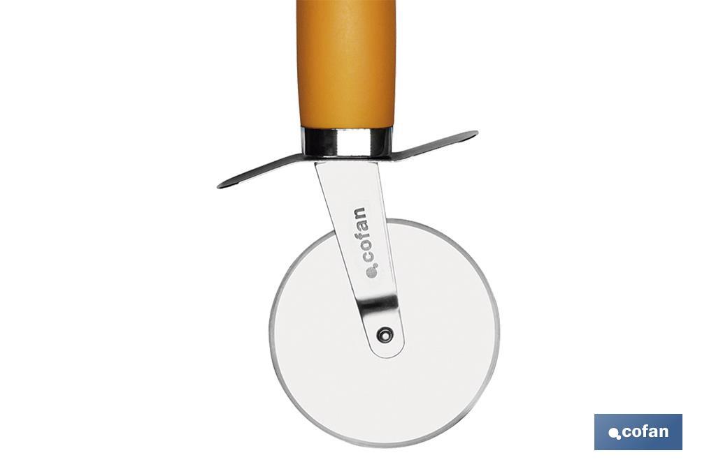 Pizza wheel, Sena Model | Stainless steel with orange ABS handle | Size: 21cm - Cofan