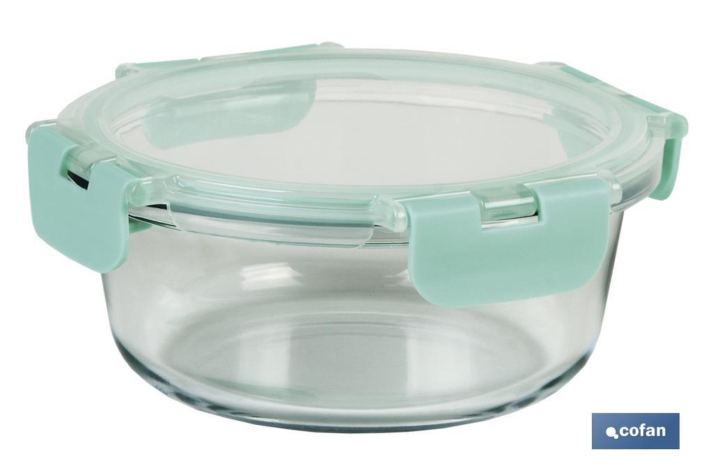 Set de 2 Fiambreras Redondas de Borosilicato | Modelo Aghata | Capacidad 620-950 ml - Cofan