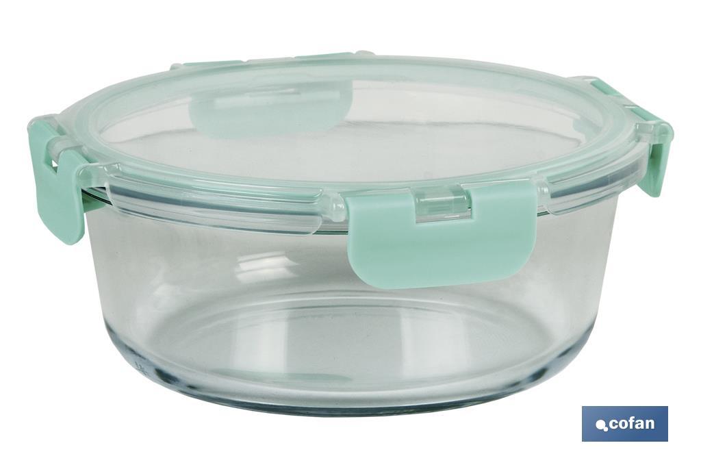 Set de 2 Fiambreras Redondas de Borosilicato | Modelo Aghata | Capacidad 620-950 ml - Cofan