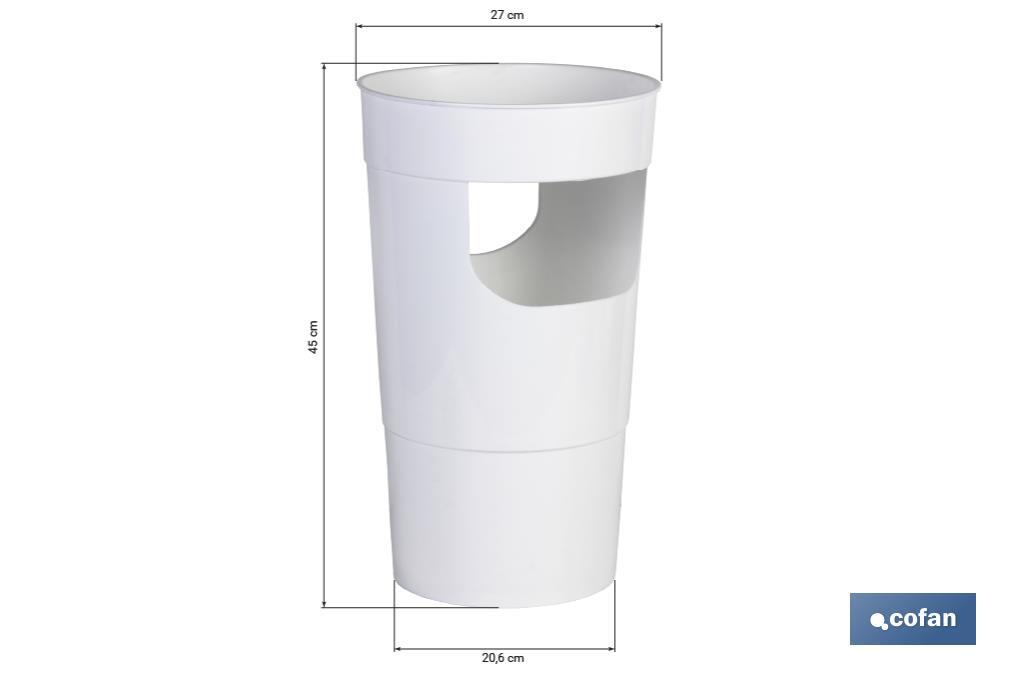 Polypropylene umbrella stand | Several colours | Size: 27 x 20.6 x 45cm - Cofan