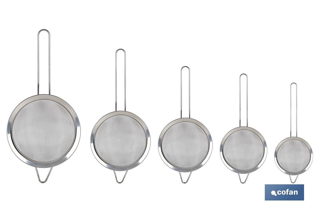 304 Stainless steel strainer | Sena Model | Several sizes | Useful strainer for different kitchen applications - Cofan