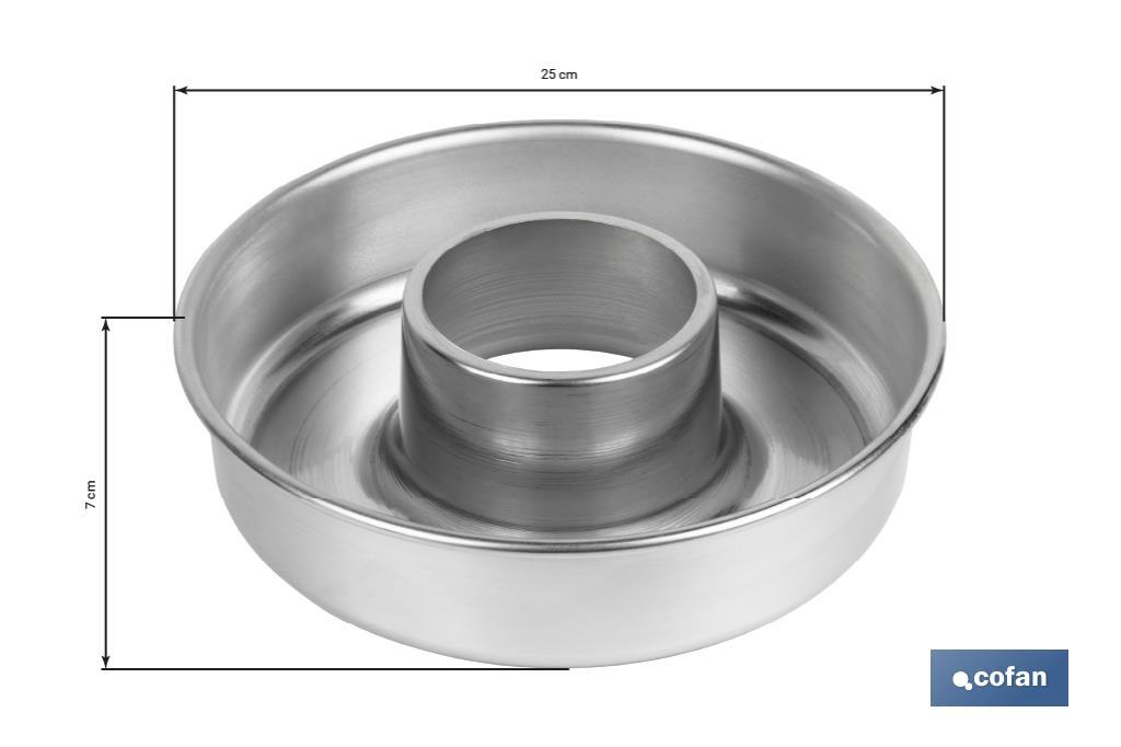 Glossy Aluminium Angel Food Cake Pan - Cofan