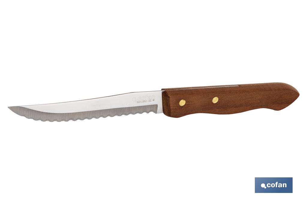 Couteaux en Bois | Pack de 3 unités | Lame de 10 cm - Cofan