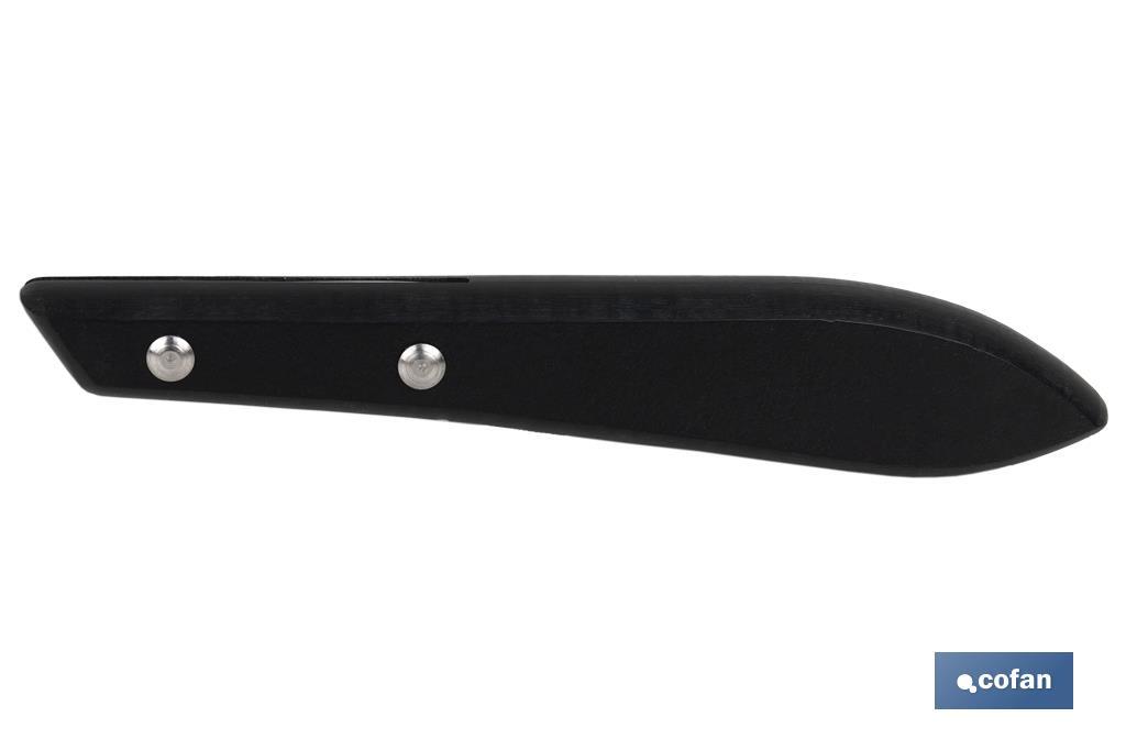 Pack of 3 knives | Blade of 10cm | Available in black - Cofan