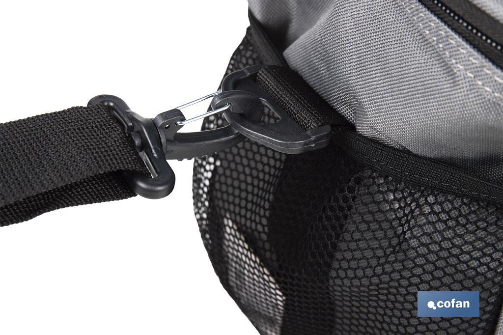 Glacière portable pour aliments | Sac isotherme | Sangle réglable | Couleur : gris foncé | Dimensions : 33,5 x 24 x 26 cm - Cofan