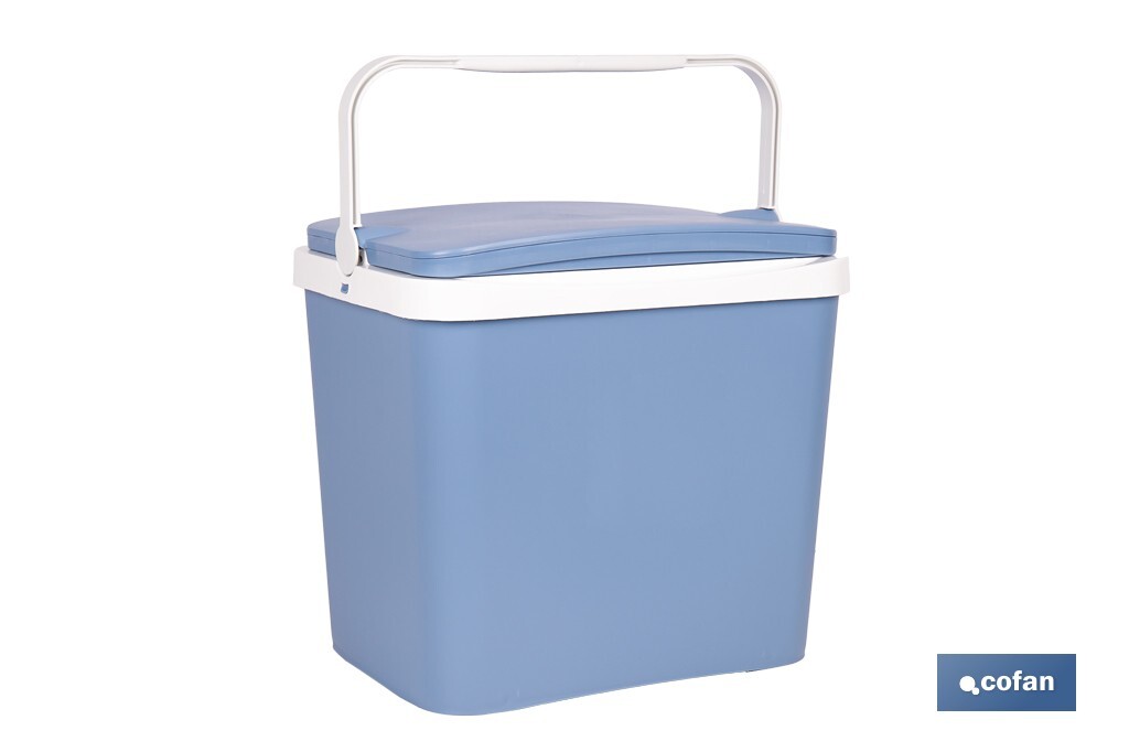 Nevera rígida de 24 litros | Color: azul claro | Material: polipropileno - Cofan