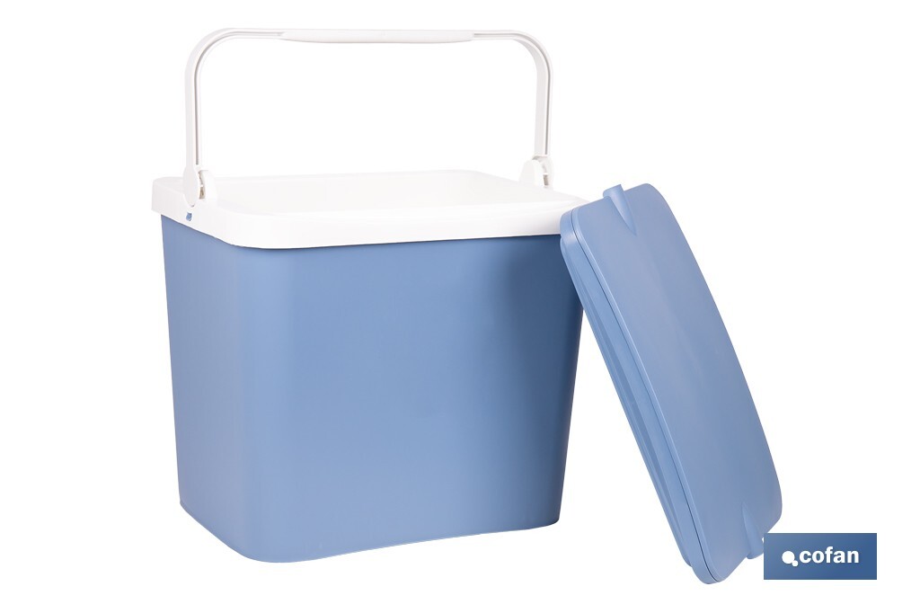Nevera rígida de 24 litros | Color: azul claro | Material: polipropileno - Cofan