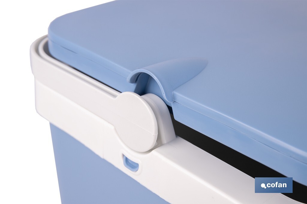 Nevera rígida de 24 litros | Color: azul claro | Material: polipropileno - Cofan