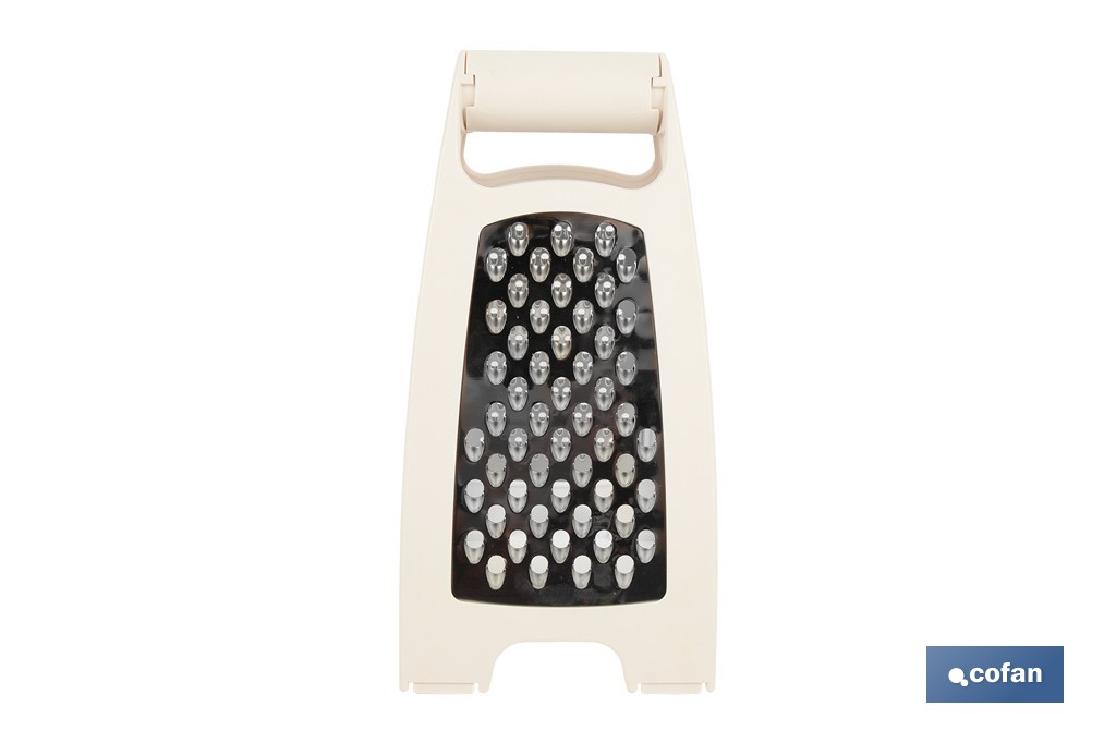 Double-sided folding grater: fine and coarse grating | Non-slip base | Assorted colours - Cofan