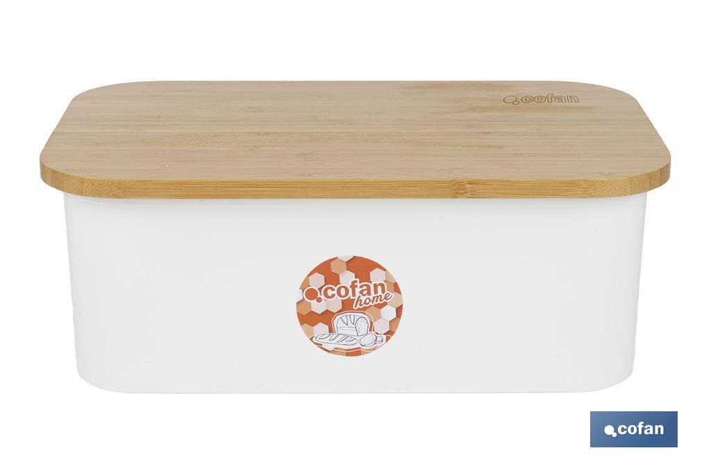 Pack de panera con tapa de bambú, 6 vasos de agua de 400 ml, 6 platos redondos | Disponible en color verde agua y beige - Cofan