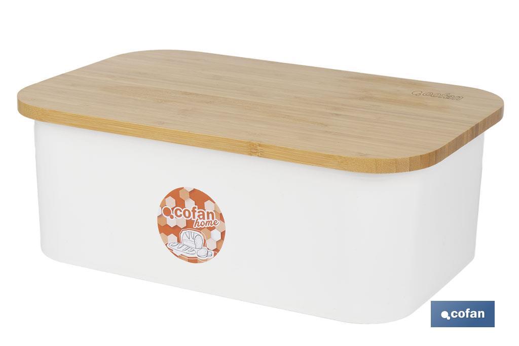 Pack de panera con tapa de bambú, 6 vasos de agua de 400 ml, 6 platos redondos | Disponible en color verde agua y beige - Cofan