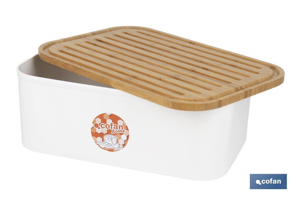 Pack de panera con tapa de bambú, 6 vasos de agua de 400 ml, 6 platos redondos | Disponible en color verde agua y beige - Cofan