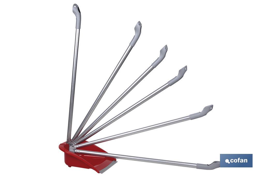 Foldable red dustpan - Cofan