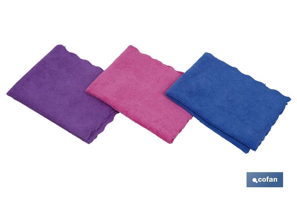 Pack of 3 microfibre cloths - Cofan