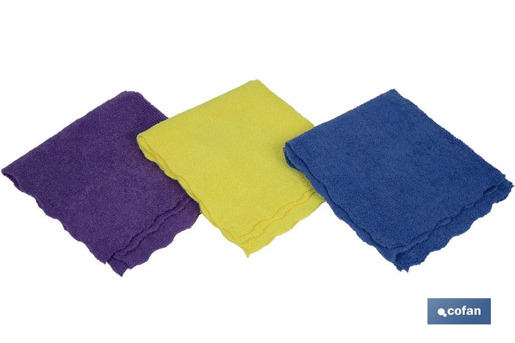 Pack of 3 microfibre cloths - Cofan